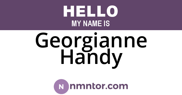 Georgianne Handy