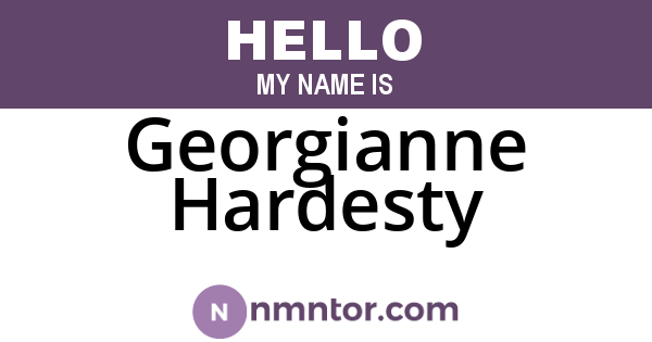 Georgianne Hardesty