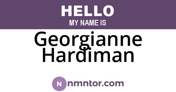 Georgianne Hardiman