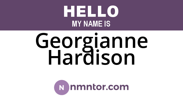 Georgianne Hardison
