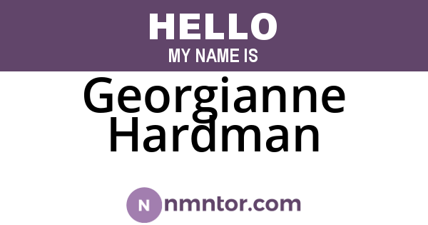 Georgianne Hardman