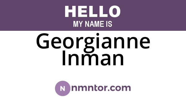 Georgianne Inman