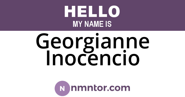 Georgianne Inocencio