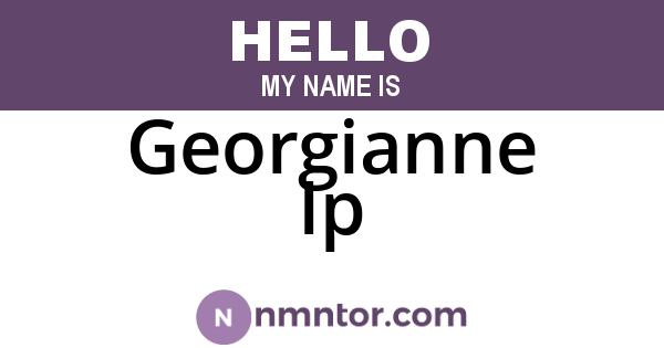 Georgianne Ip