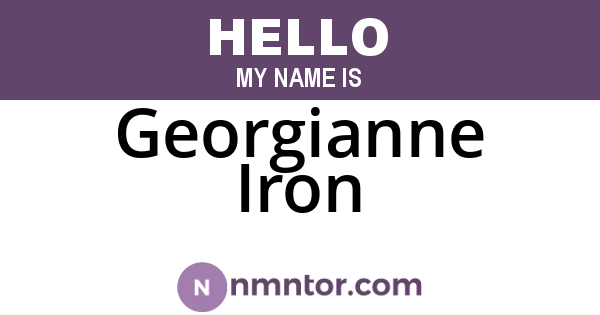 Georgianne Iron
