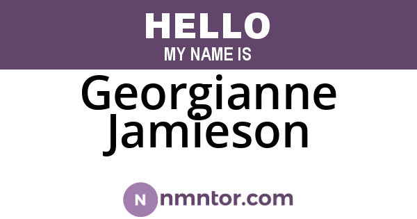 Georgianne Jamieson