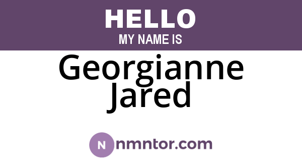 Georgianne Jared