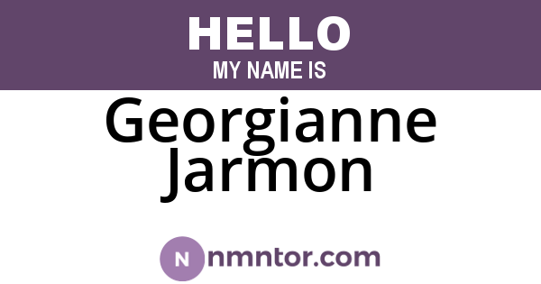 Georgianne Jarmon
