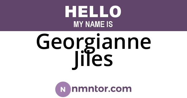Georgianne Jiles