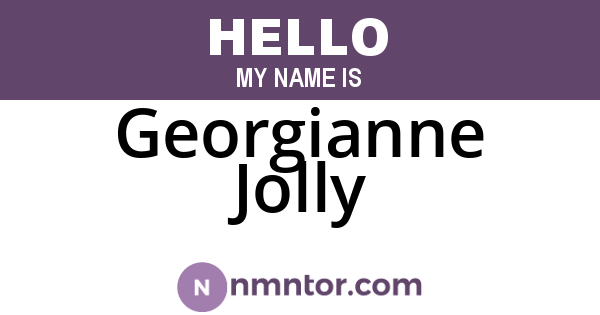 Georgianne Jolly