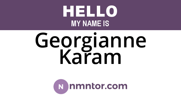 Georgianne Karam