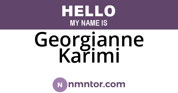 Georgianne Karimi