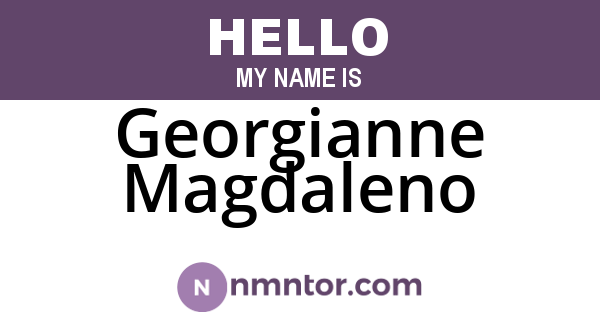 Georgianne Magdaleno