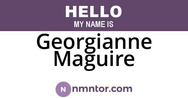 Georgianne Maguire