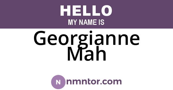 Georgianne Mah
