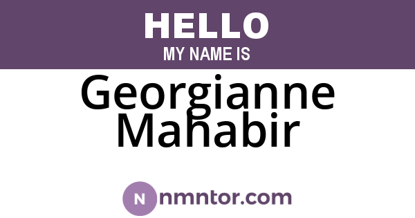 Georgianne Mahabir