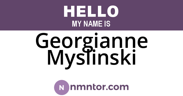 Georgianne Myslinski