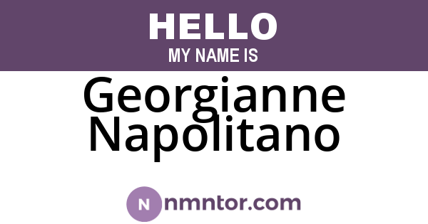 Georgianne Napolitano