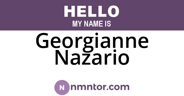 Georgianne Nazario