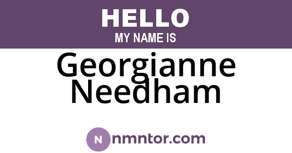 Georgianne Needham