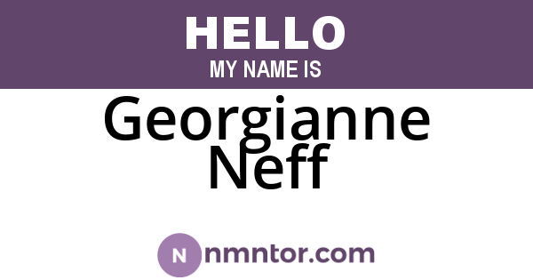 Georgianne Neff
