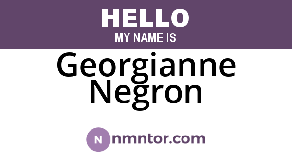 Georgianne Negron