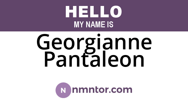 Georgianne Pantaleon