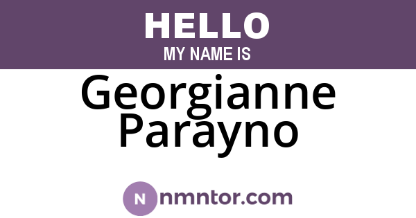 Georgianne Parayno