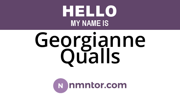 Georgianne Qualls