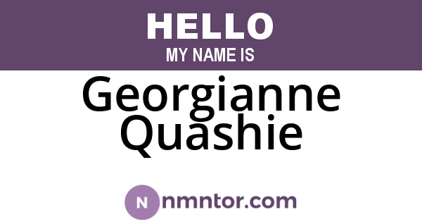 Georgianne Quashie