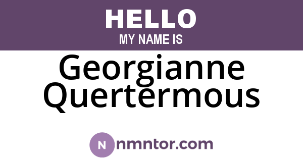 Georgianne Quertermous