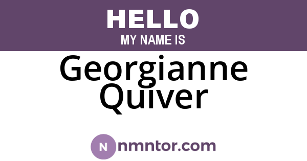 Georgianne Quiver