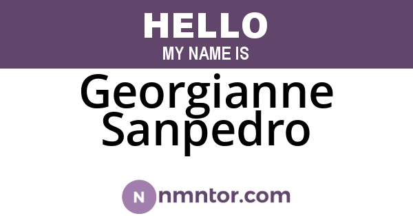 Georgianne Sanpedro
