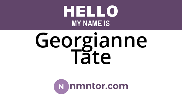 Georgianne Tate
