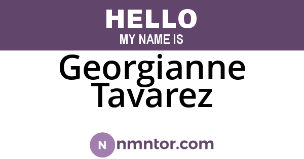 Georgianne Tavarez