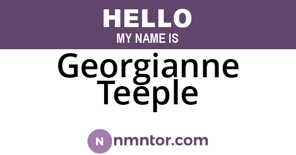 Georgianne Teeple
