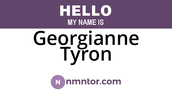 Georgianne Tyron
