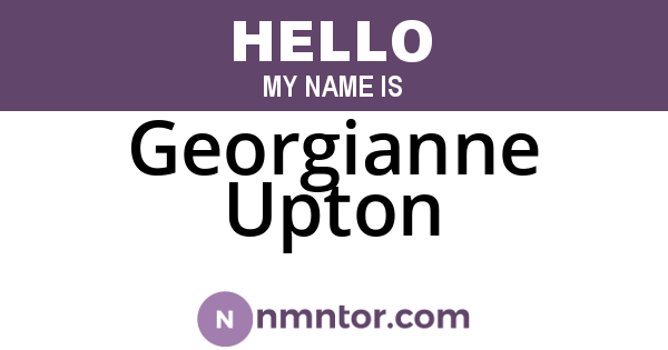 Georgianne Upton