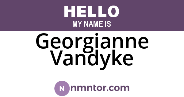 Georgianne Vandyke