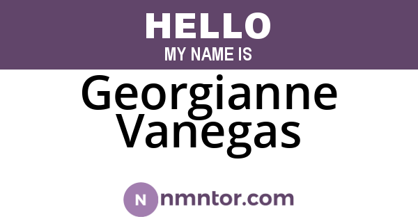 Georgianne Vanegas