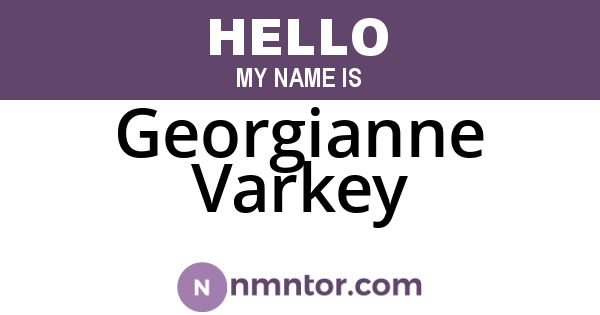 Georgianne Varkey