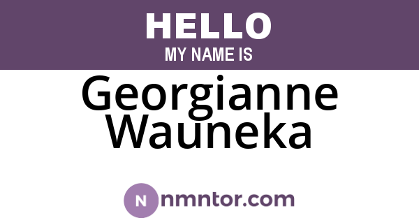 Georgianne Wauneka