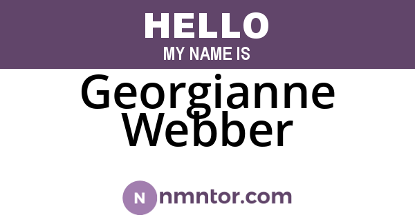 Georgianne Webber
