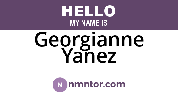 Georgianne Yanez
