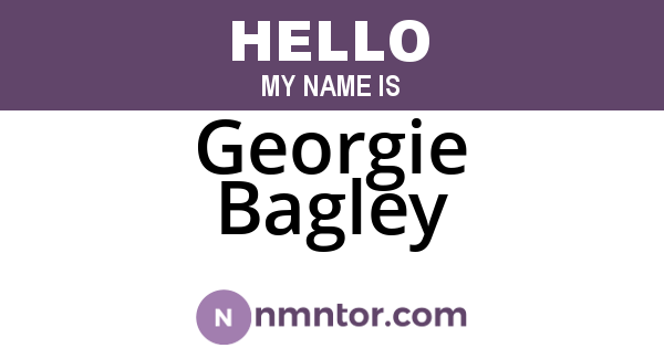 Georgie Bagley