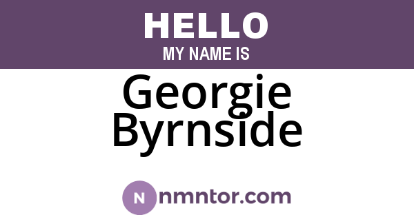 Georgie Byrnside