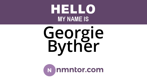 Georgie Byther