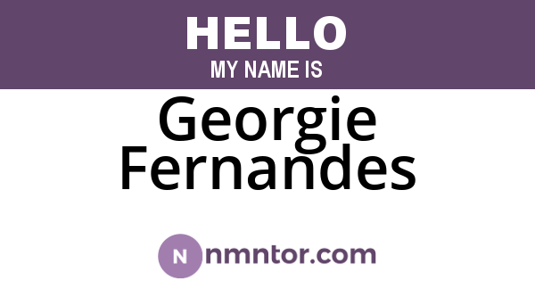 Georgie Fernandes