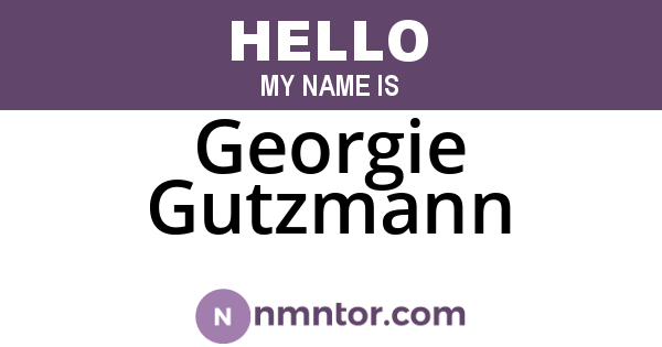 Georgie Gutzmann