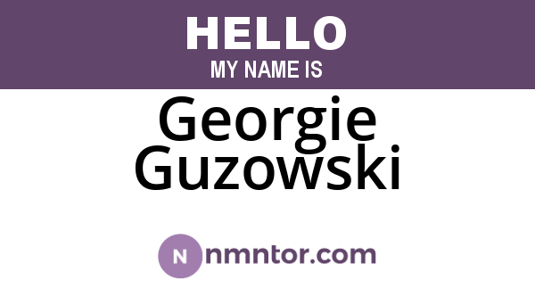 Georgie Guzowski